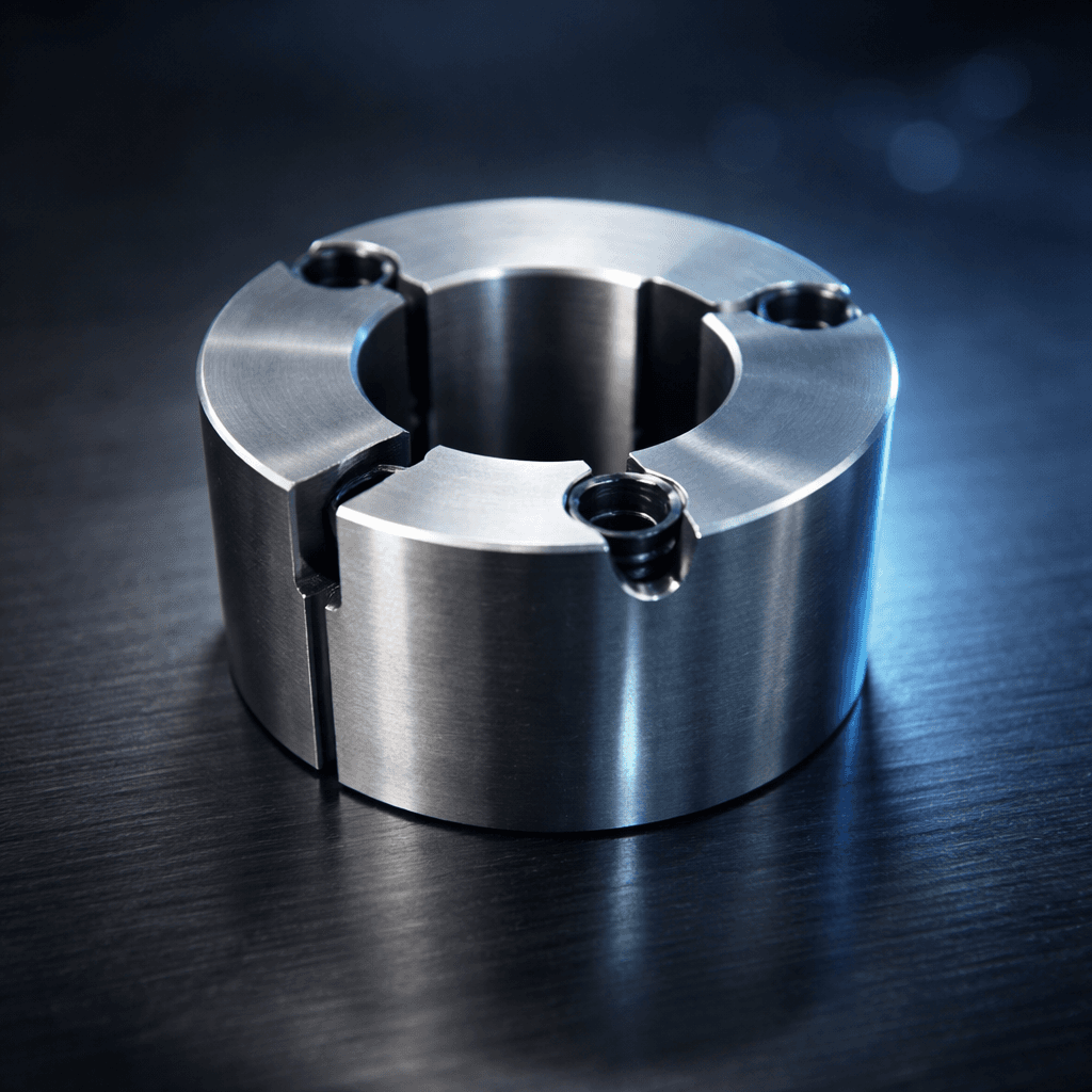 Taper lock bushes with keyway on dark surface